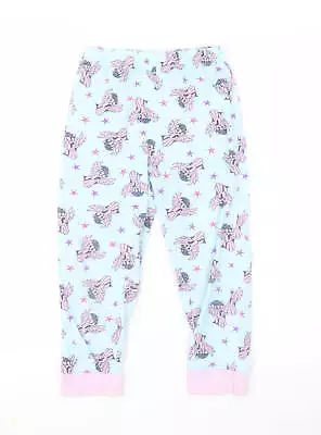 Primark Girls Blue Animal Print Cotton Pyjama Pants Size 5-6 Years - MY LITTLE P • £3