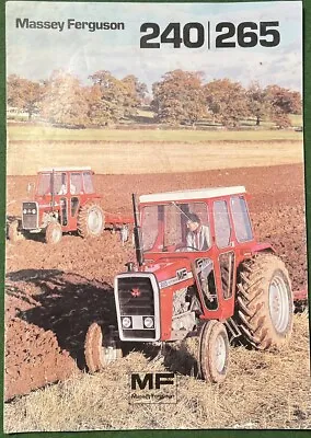 Massey Ferguson 240/265 Tractor Brochure  • £14