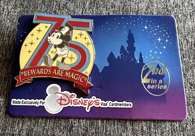 Disney Visa Rewards Cardholder Exclusive 2nd In Series 75 Steamboat Willie Pin • $19.90