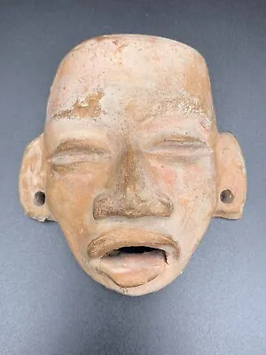 £25 • Buy Small Terracotta Red Clay Wall Mask Aztec Mayan Mexican 