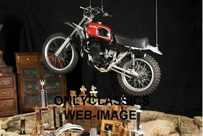 STEVE MCQUEEN 1971 HUSQVARNA RACING TROPHIES ON ANY SUNDAY MOTORCYCLE 4x6 PHOTO • $7.99