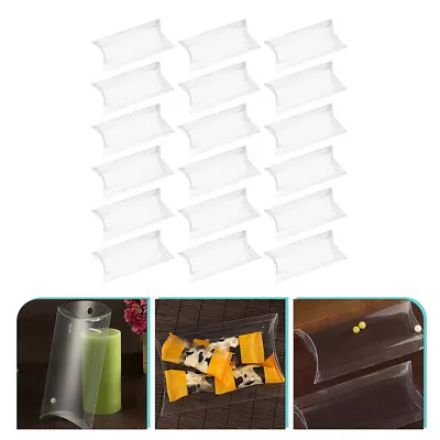 $10.12 • Buy 50 Pcs Clear Pillow Box Candy Treat Box Treat Gift Box