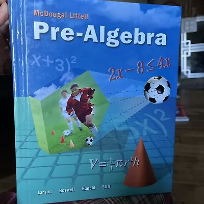 Pre-Algebra Student Edition By Littell Larson McDougal Math Textbook Homeschool • $79.99