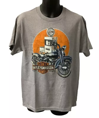 Harley Davidson Men's Fill 'Er Up Short Sleeve T-Shirt Gray 3001693-OXGY • $29