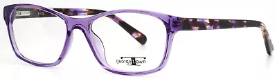 Georgetown GTN812 Crystal Purple Womens Rectangle Eyeglasses 52-17-140 • $50.94