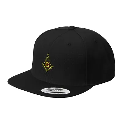 Mason Embroidered Flat Visor Snapback Hat • $26.99