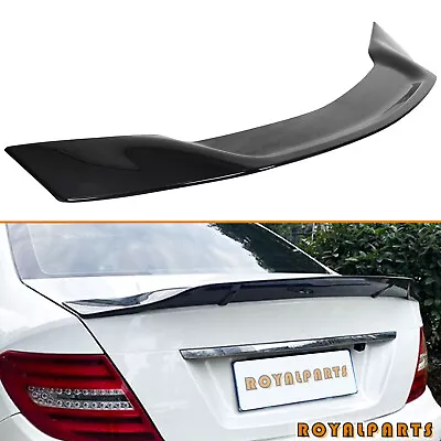 For 2008-2014 Mercedes Benz W204 C-class C63 Rear Trunk Spoiler Wing Gloss Black • $67.99