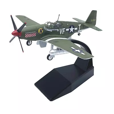 1/72 Scale US P51 Mustang Fighter Alloy Aircraft Model Souvenir Static Display Q • $50.89