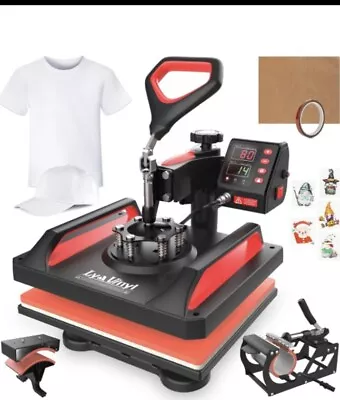 Heat Press 12  X 15  Heat Press Machine - Lya Vinyl 5 In 1 Combo Swing Away • $144.40