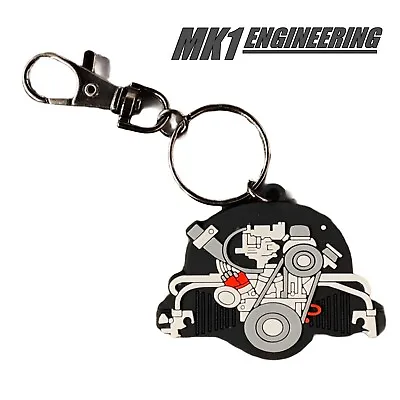 VW Bug Bus Beetle Ghia Engine Key Chain Key Fob -Genuine VW!- • $6.80