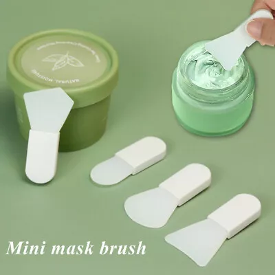 Silicone Face Mask Brush Pastel Facial Applicator Tools Makeup Mud Mixing Skin • £2.39