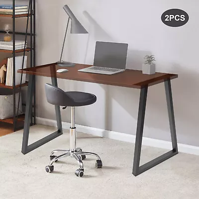 28''in Metal Table Legs Trapezoid Desk Legs Set Of 2 Steel Coffee Table Legs • $56.05