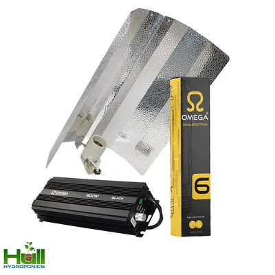 Omega Black 600w Digital Grow Light Kit HPS Ballast Bulb And Shade Hydroponics • £54.90