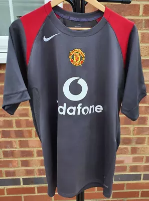 Manchester United 2004-05 Medium M Nike Vodafone Training Kit Football Shirt • £30