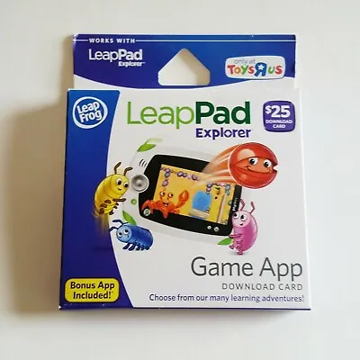 LeapFrog LeapPad Explorer Game App Download Card • $34.17