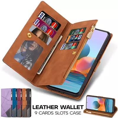 Wallet Case For Samsung  A12 A55 A54 A53 A34 A22 A32 Leather Flip Zipper Cover • $17.99
