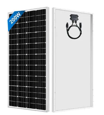 200W 12V Solar Panel System Monocrystalline High Efficiency Camping Boat Caravan • £129.59