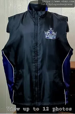 NHL Los Angeles LA Kings G-III Sports By Carl Banks Reversible VEST Jacket Sz XL • $29.99