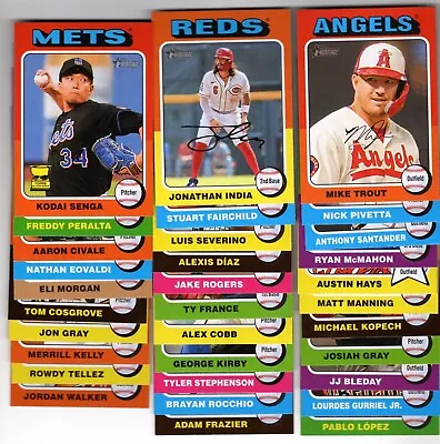 (32) 2024 Topps Heritage Base Short Print SP Lot (#1-100) No Dupes Mike Trout • $46