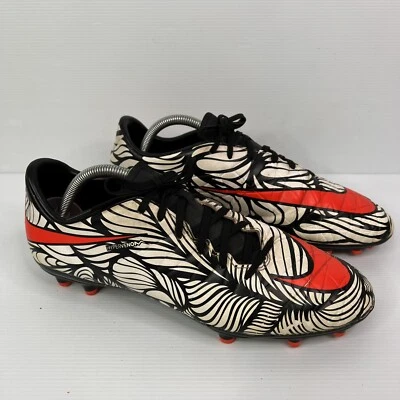 $59.99 • Buy Nike Hypervenom Neymar US 10 Cleats Black White Orange Football Boots Zebra 2015
