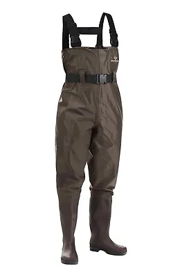 FISHINGSIR Fishing Chest Waders W/ Boots Hunting M05/W07  Brown NEW With TAGS • $44.95