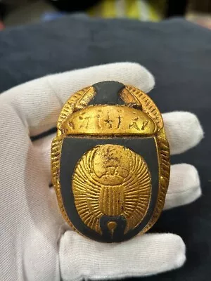 Authentic Ancient Egyptian Scarab Statue - Finest Stone Craftsmanship Antique • $39