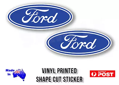 2 X Ford Logo Pack Vinyl Sticker Decal 100mm Wide REPRO - FREE POST! • $5.45