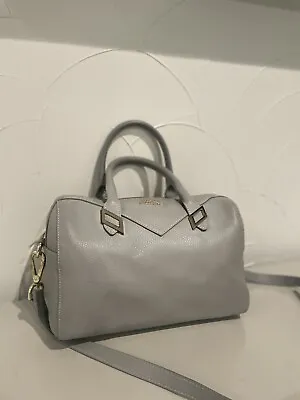 Versace Collection Genuine Leather Grey Handbag ( With Detachable Strap) • $130