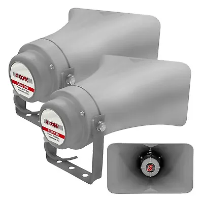 5Core 2-Pack 6  X 10  PA Power Horn Outdoor Waterproof Speaker Driver Siren 200W • $45.99
