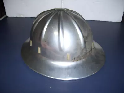 Vtg Apex Aluminum Safety Helmet Hard Hat Full Brim With Liner • $35