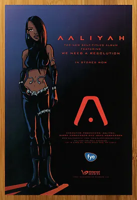 2001 Aaliyah Self-Titled Album/CD Promo Print Ad/Poster Art We Need A Resolution • $14.99
