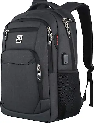  Ultimate Travel Companion: SecureTech Laptop Backpack With USB Charging - Styli • $38.61