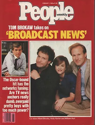 People - February 1 1988 - Cast Of Broadcast News - Tom Brokaw • $13.75