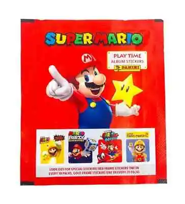2023 Panini Super Mario Play Time Stickers Factory Sealed Pack | 5 Stickers • $3.99