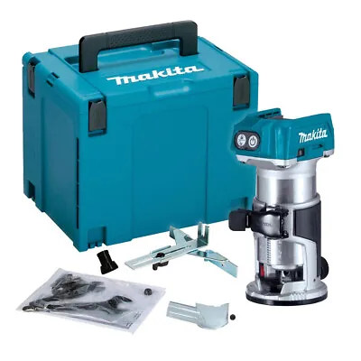 Makita DRT50ZJ 18V Brushless Cordless 3/8  & 1/4  Router (Body Only) With MakPac • £223.08