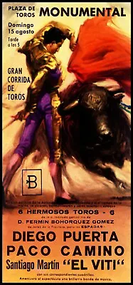 Bullfighting - Plaza De Toros Monumental Barcelona #3 Canvas Art Poster 12 X 24  • $24.99