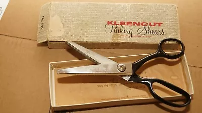  Kleencut Pinking Shears Zigzag Scissors  Vintage In Box Made In USA  • $6.55