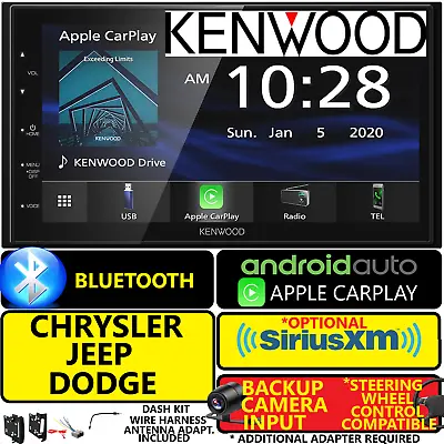 Chrysler Jeep Dodge Nav Carplay Android Auto Bluetooth Car Stereo Radio Opt Xm • $543.49