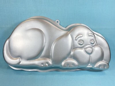 $18.88 • Buy Vintage Wilton 1986 Puppy Dog Cake Pan Metal Baking Mold 2105-2430 Birthday