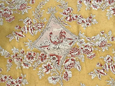 Rooster Fabric Braemore Toile French Country House Decorator Fabric BTY • $19.49