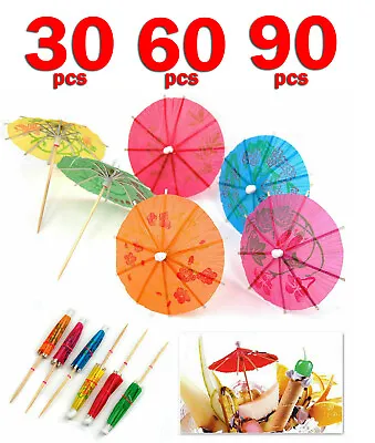£4.99 • Buy Cocktail Umbrellas Party Drinks Decoration Umbrella Birthday Wedding Novelty 