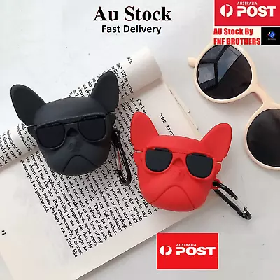 $9.99 • Buy Apple AirPods Case 1 AirPod Case 2 Pro Bull Dog Puppy Soft Airpods Case Cover