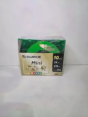 10-Pack ARCHIVAL STORAGE Mini CD-R COLOR Disc & Case Set 210 MB 24x • $14.87