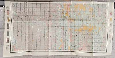 Antique 1904 Map Cando Maza North Dakota 28X15 Inches #1077 • $9.99