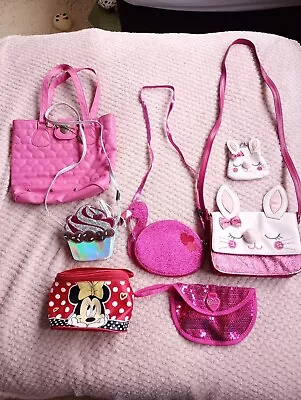 Girls Handbags Pink Flamingo/Rabbit/Minnie Mouse/Cupcake/ Kitsch  • £3