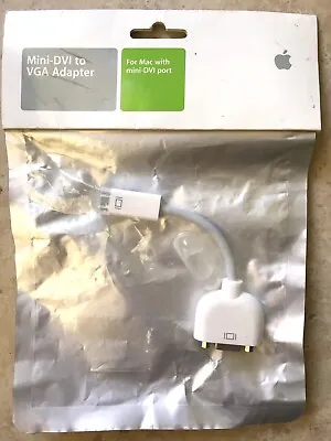 NEW Genuine Apple Mini-DVI To VGA Adapter M9320G/A  • $12