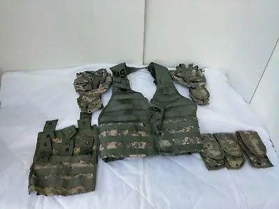 USGI TACTICAL ACU MOLLE 2 FLC Vest W/ 9 POUCHES  Molle II  Combo Set           • $33.08