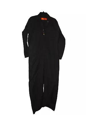 Red Kap Black Coveralls 42 Rg Men New Long Sleeve • $28