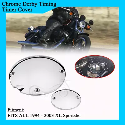 Motorcycle Chrome Derby Clutch Timing Timer Cover Fit For Harley Sportster 1200 • $42.98