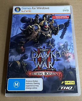 Warhammer 40000 Dawn Of War II Chaos Rising (PC DVD-Rom Game) VGC Free Postage • $13.95